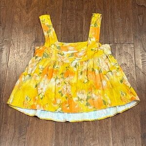 Size Small STARK X Vibrant Yellow and Orange Sleeveless Top